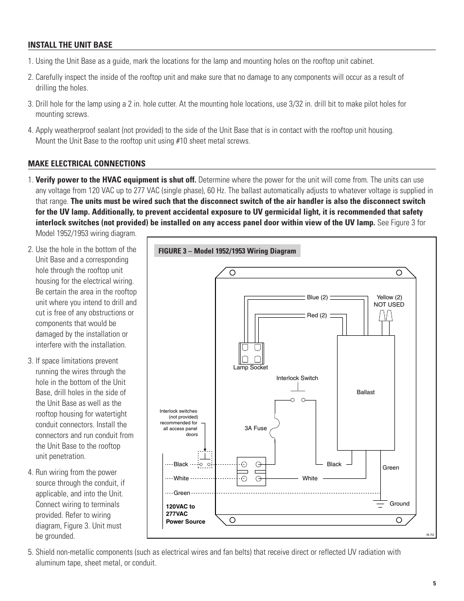 Aprilaire 1953 & 1972 User Manual | Page 5 / 12