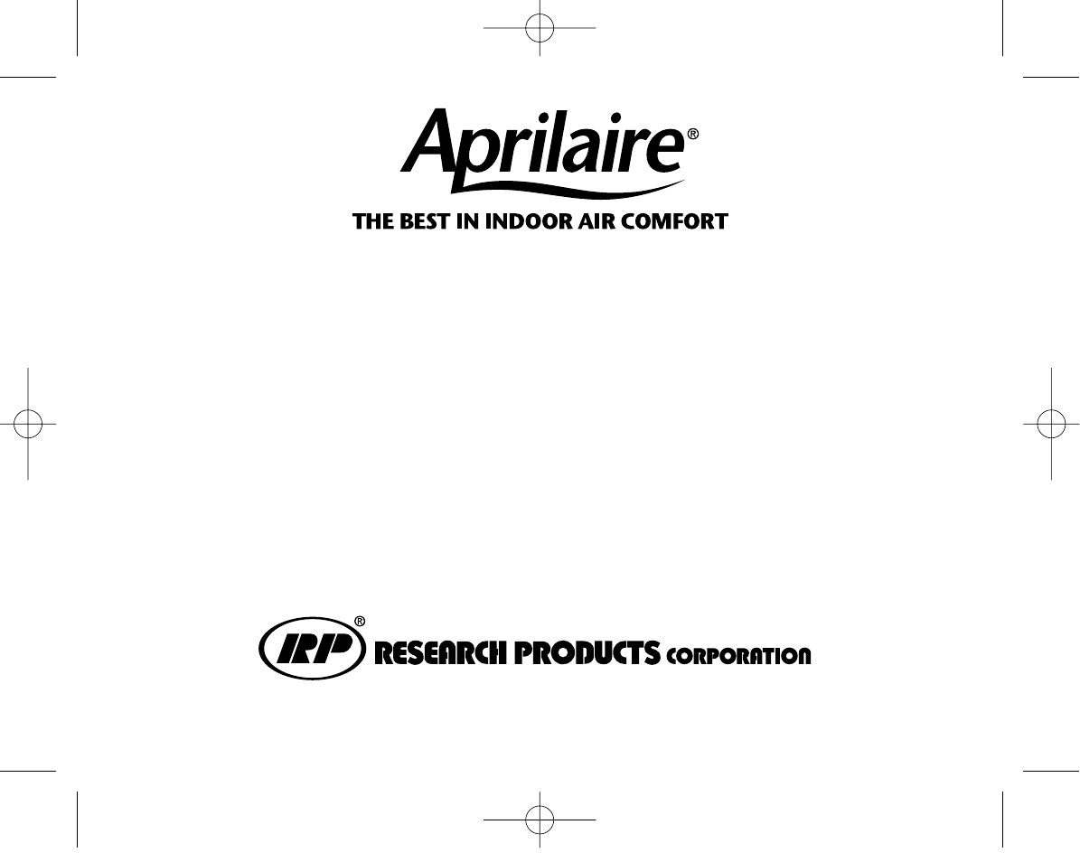 Automatic humidifier, High efficiency air cleaner, Fresh air exchanger | Zone control system, Electronic thermostat | Aprilaire 8533 User Manual | Page 16 / 16