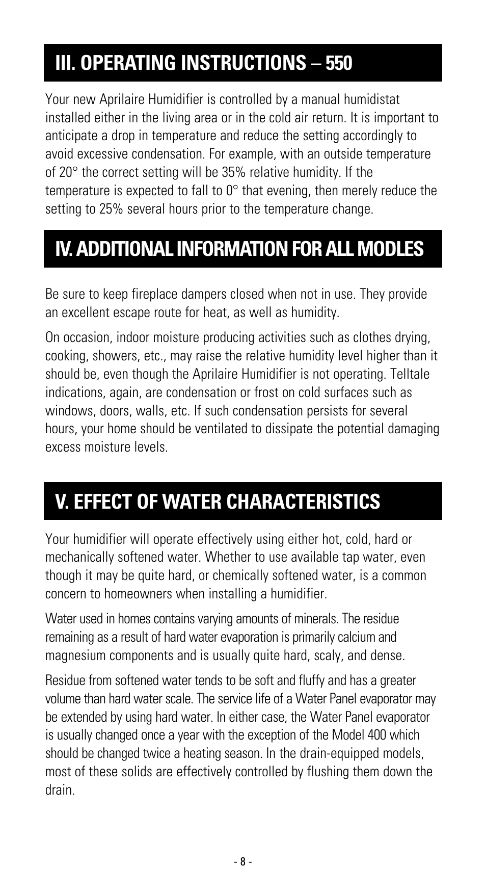 Aprilaire 600 User Manual | Page 10 / 20
