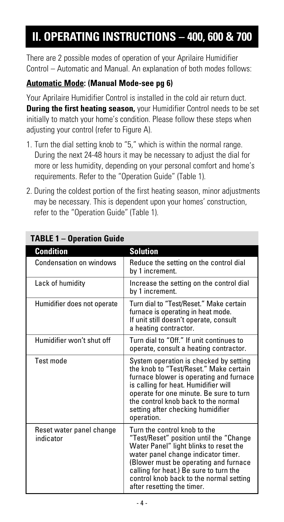 Aprilaire 600 User Manual | Page 6 / 20