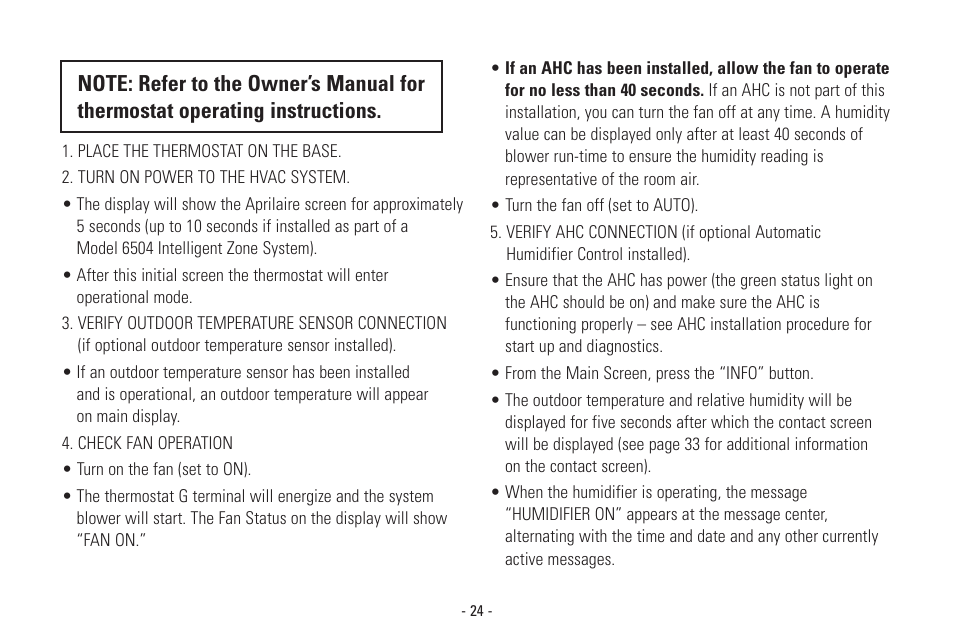 Aprilaire Model 8570 User Manual | Page 28 / 40