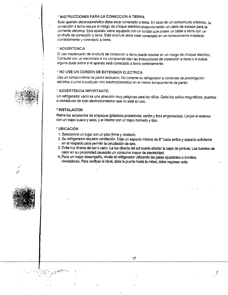 Avanti FF8WR User Manual | Page 17 / 19