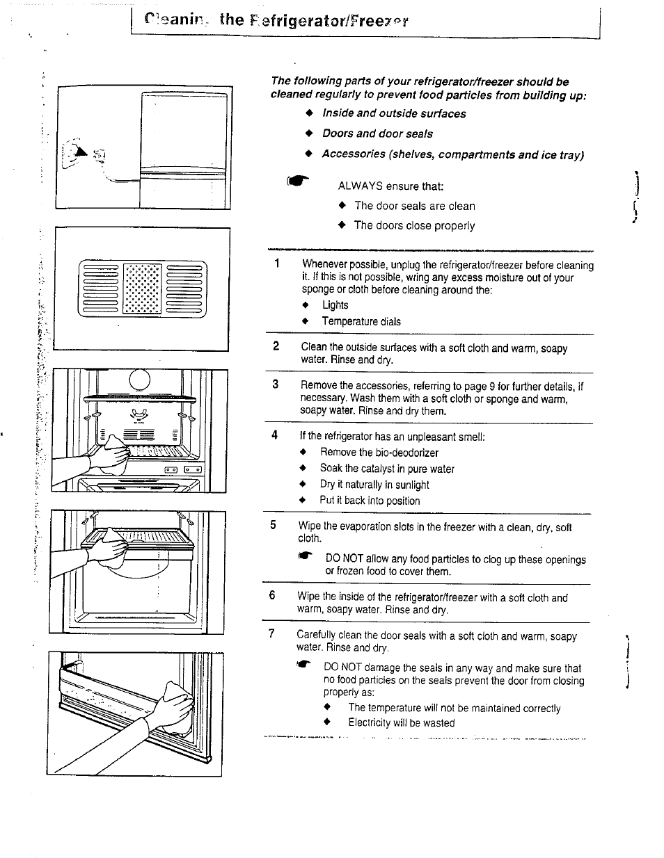 R^eanin the f efrigerator/free^^j | Avanti DELUXE FROST FREE FF-97R User Manual | Page 15 / 26