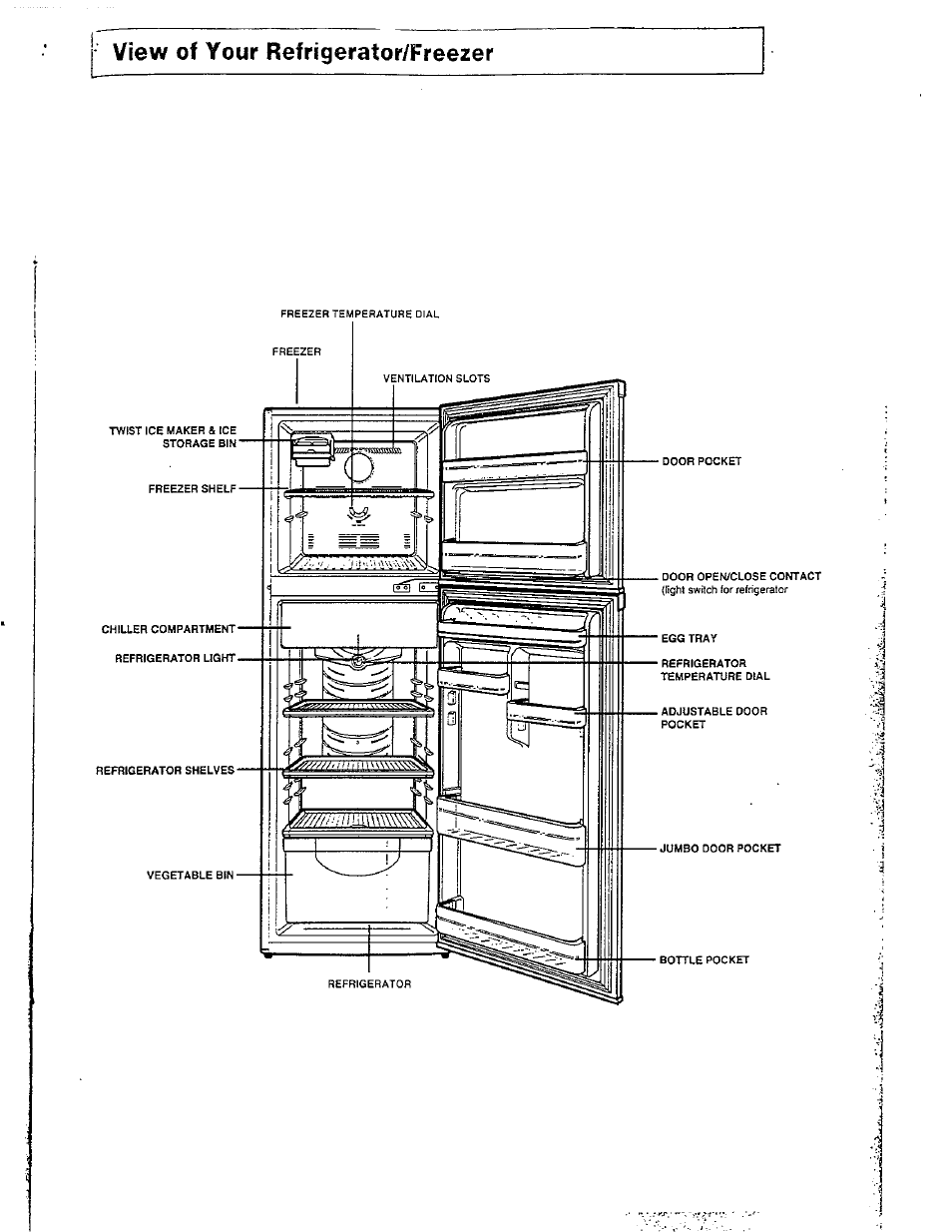 View of your refrigerator/freezer | Avanti DELUXE FROST FREE FF-97R User Manual | Page 18 / 26