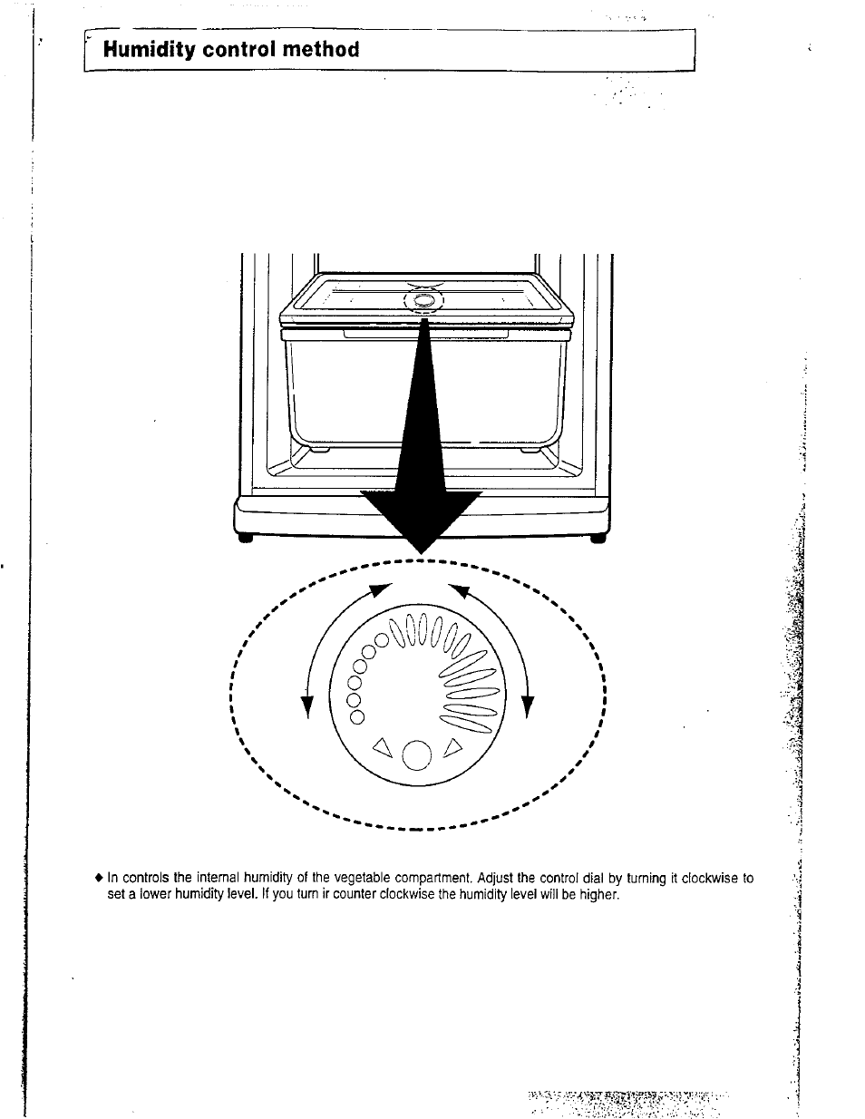 Humidity control method | Avanti DELUXE FROST FREE FF-97R User Manual | Page 22 / 26