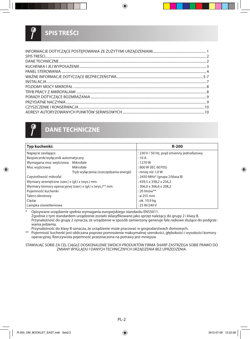 Sharp R-200WE User Manual | Page 14 / 144