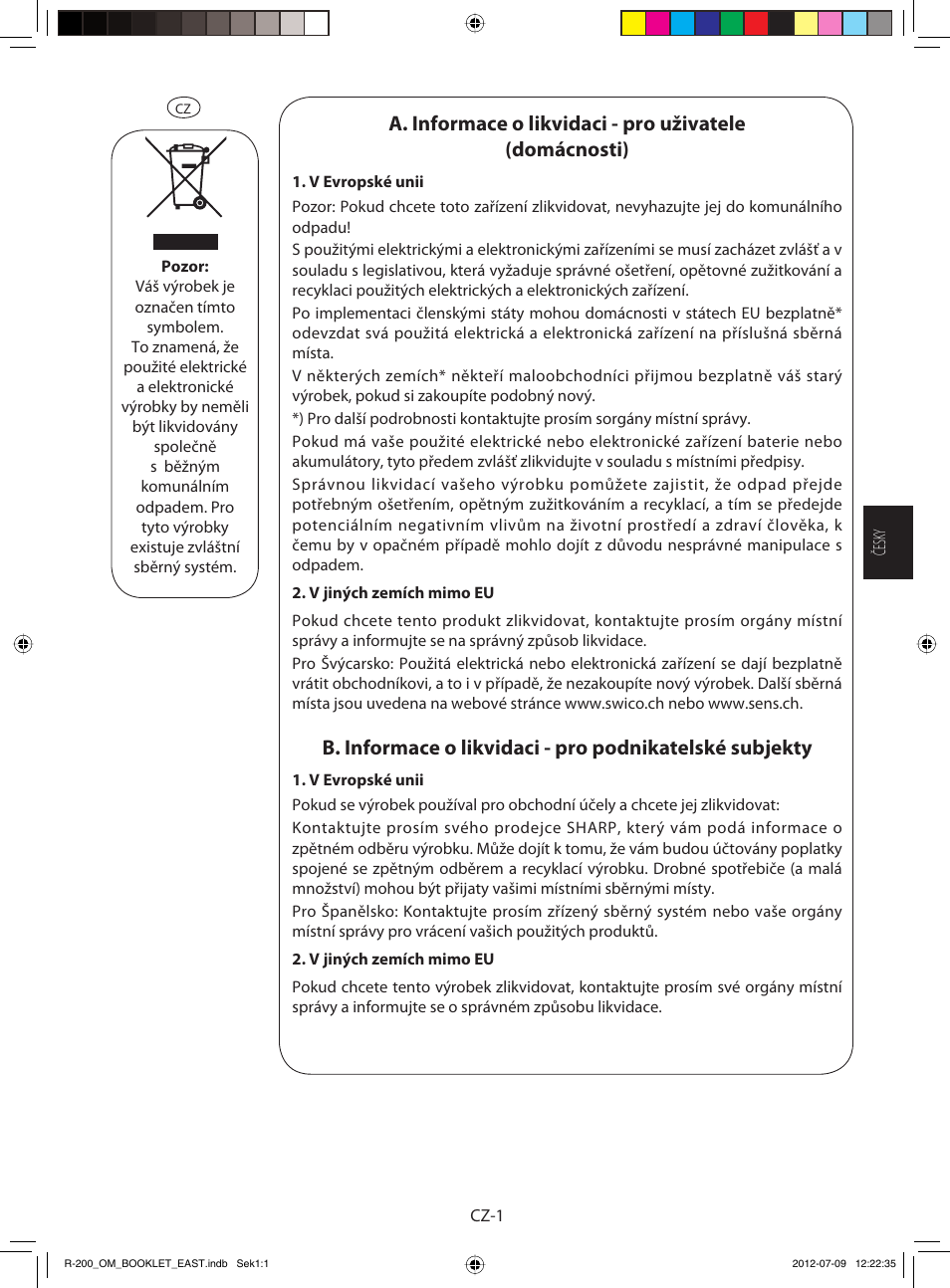 Sharp R-200WE User Manual | Page 43 / 144