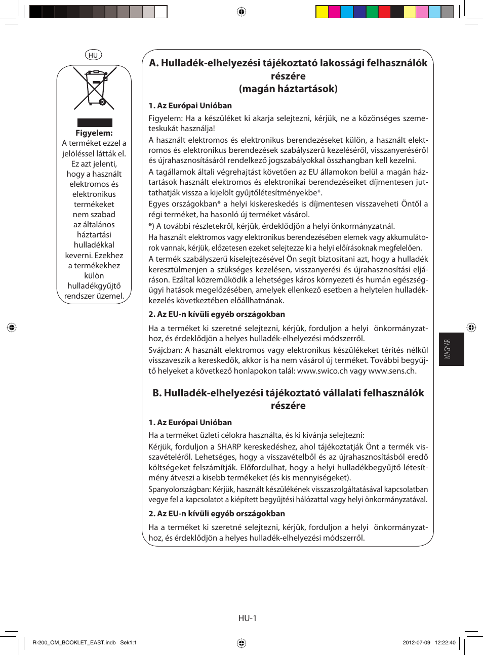 Sharp R-200WE User Manual | Page 63 / 144