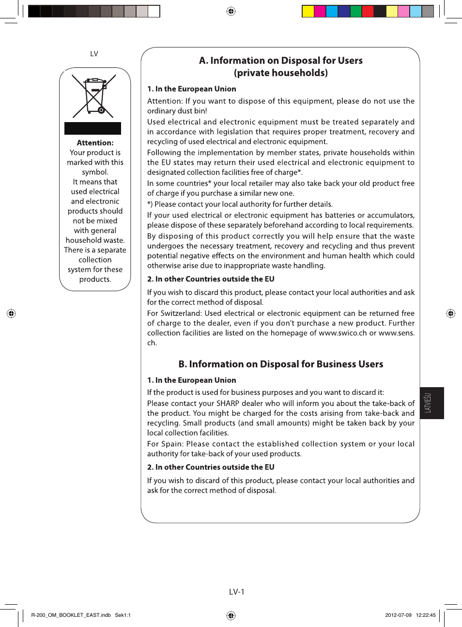 Lv-1 latviešu | Sharp R-200WE User Manual | Page 83 / 144