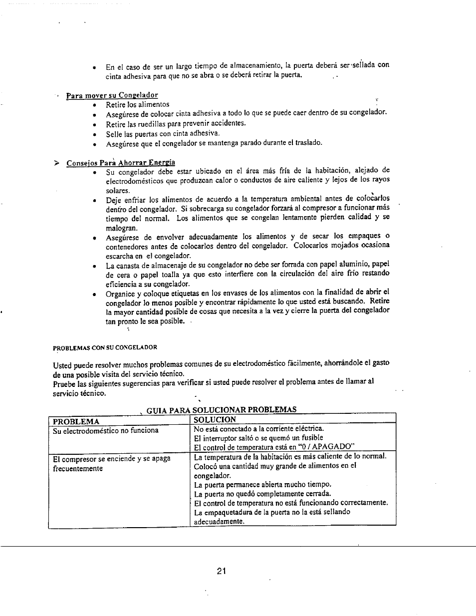 Avanti MAGIC COOL CF51P User Manual | Page 19 / 22