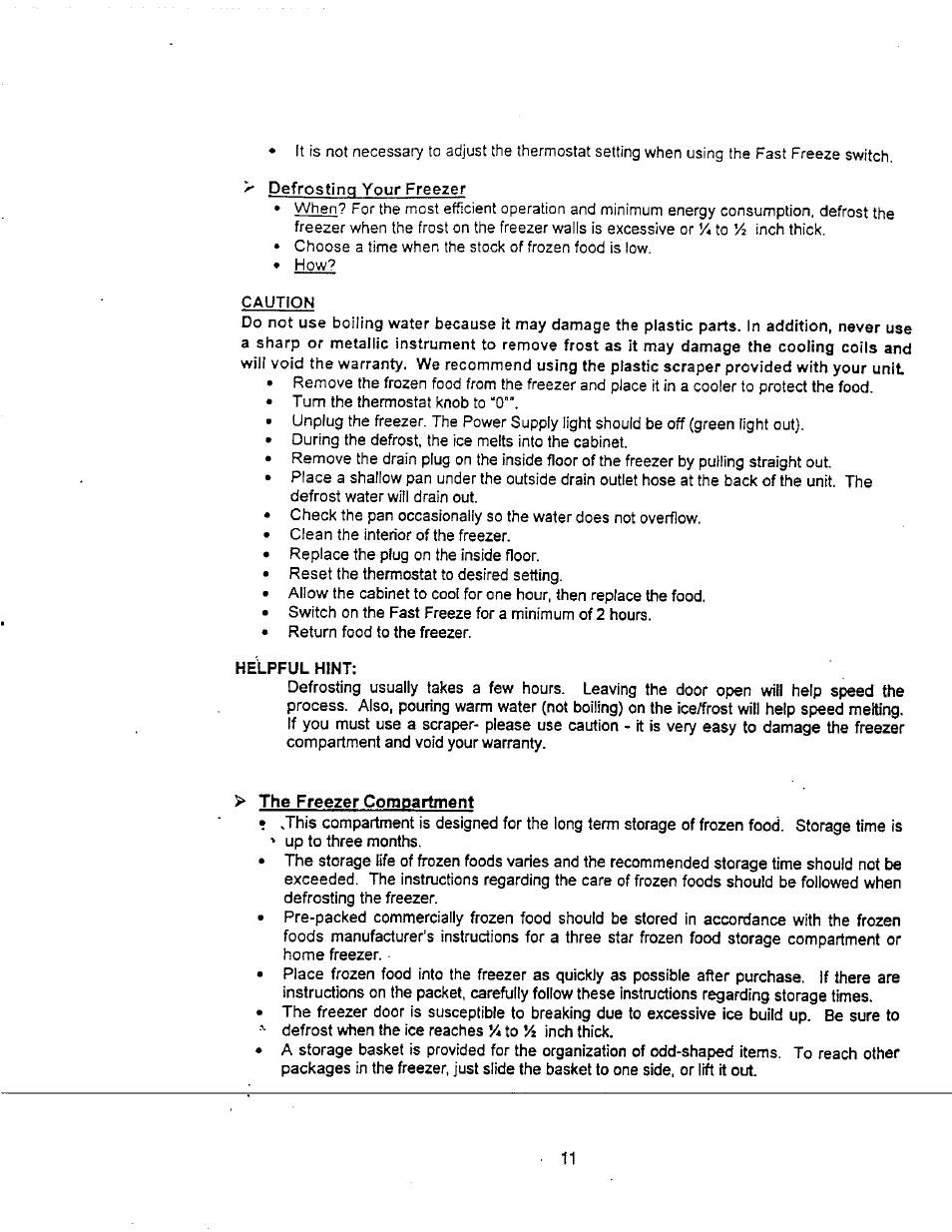 Avanti MAGIC COOL CF51P User Manual | Page 9 / 22
