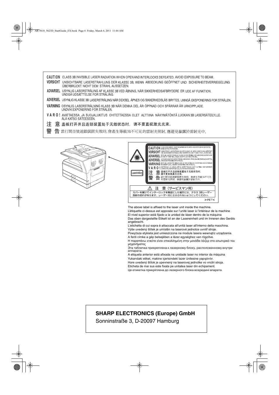 Sharp AR-5618 User Manual | Page 35 / 36