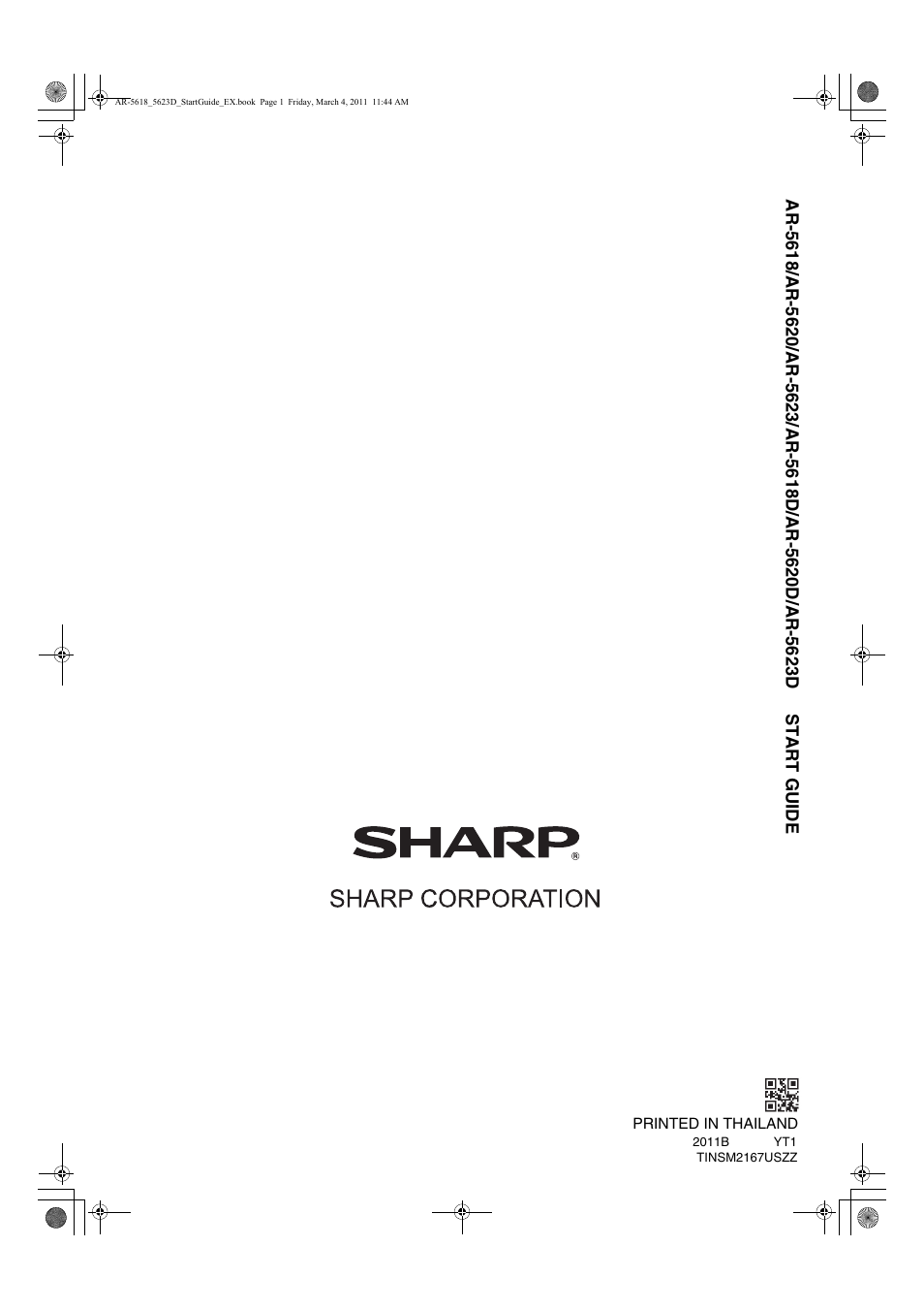 Sharp AR-5618 User Manual | Page 36 / 36