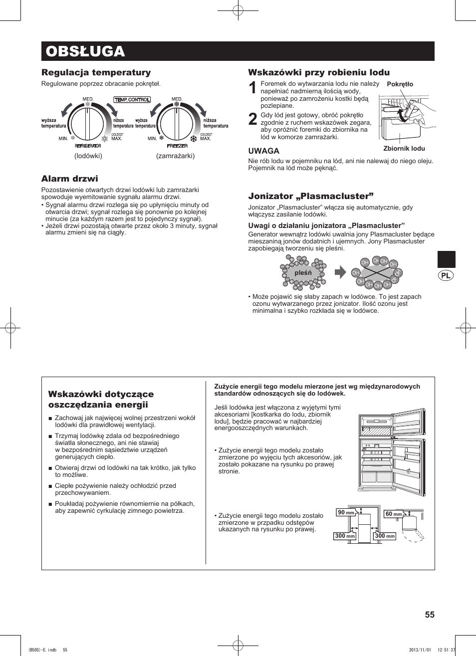 Obsługa | Sharp SJ-SC700VSL User Manual | Page 55 / 124