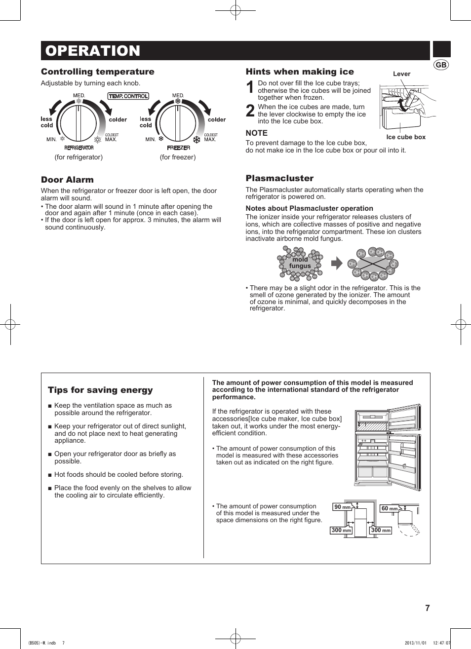 Operation | Sharp SJ-SC700VSL User Manual | Page 7 / 124
