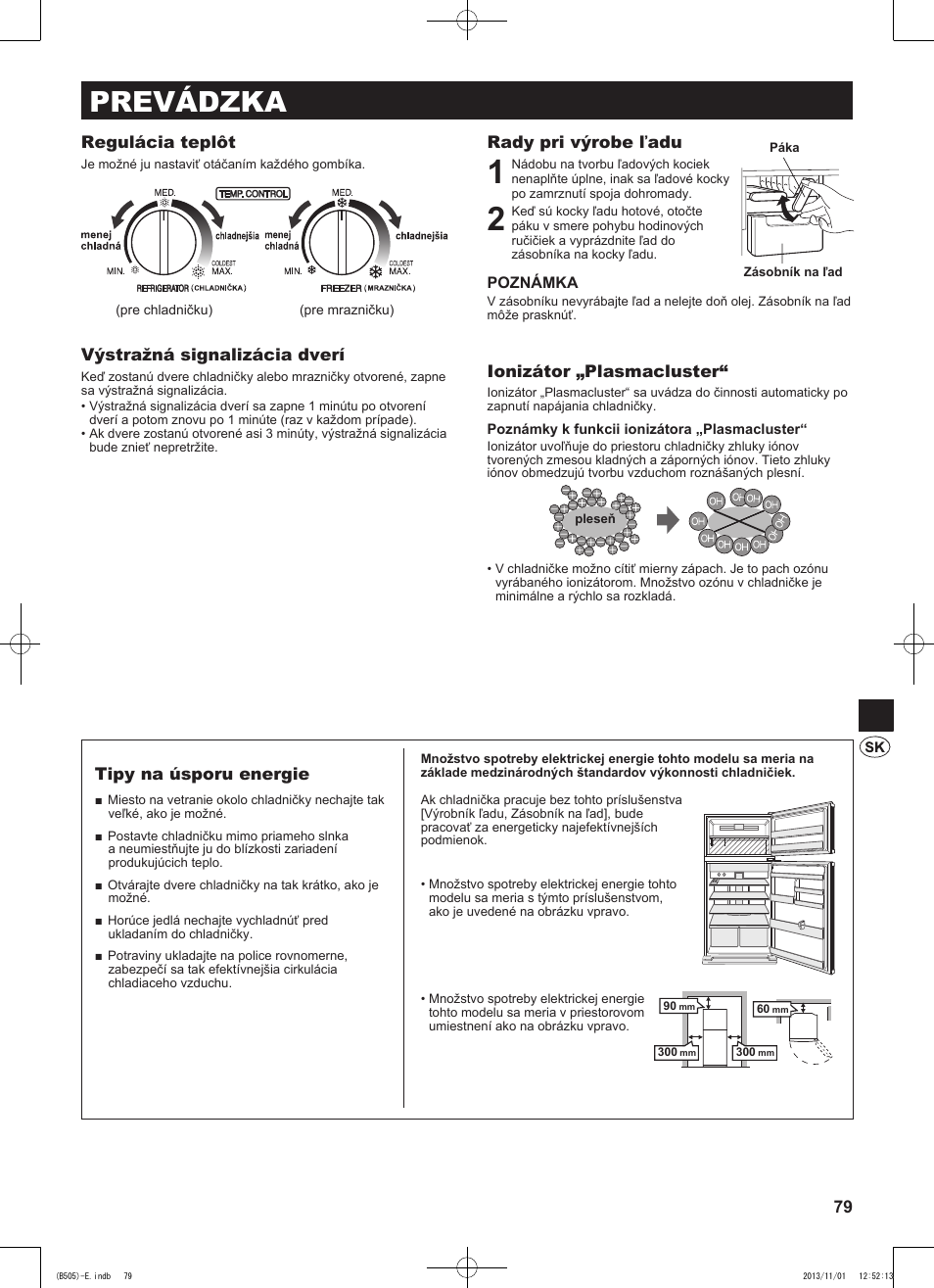 Prevádzka | Sharp SJ-SC700VSL User Manual | Page 79 / 124
