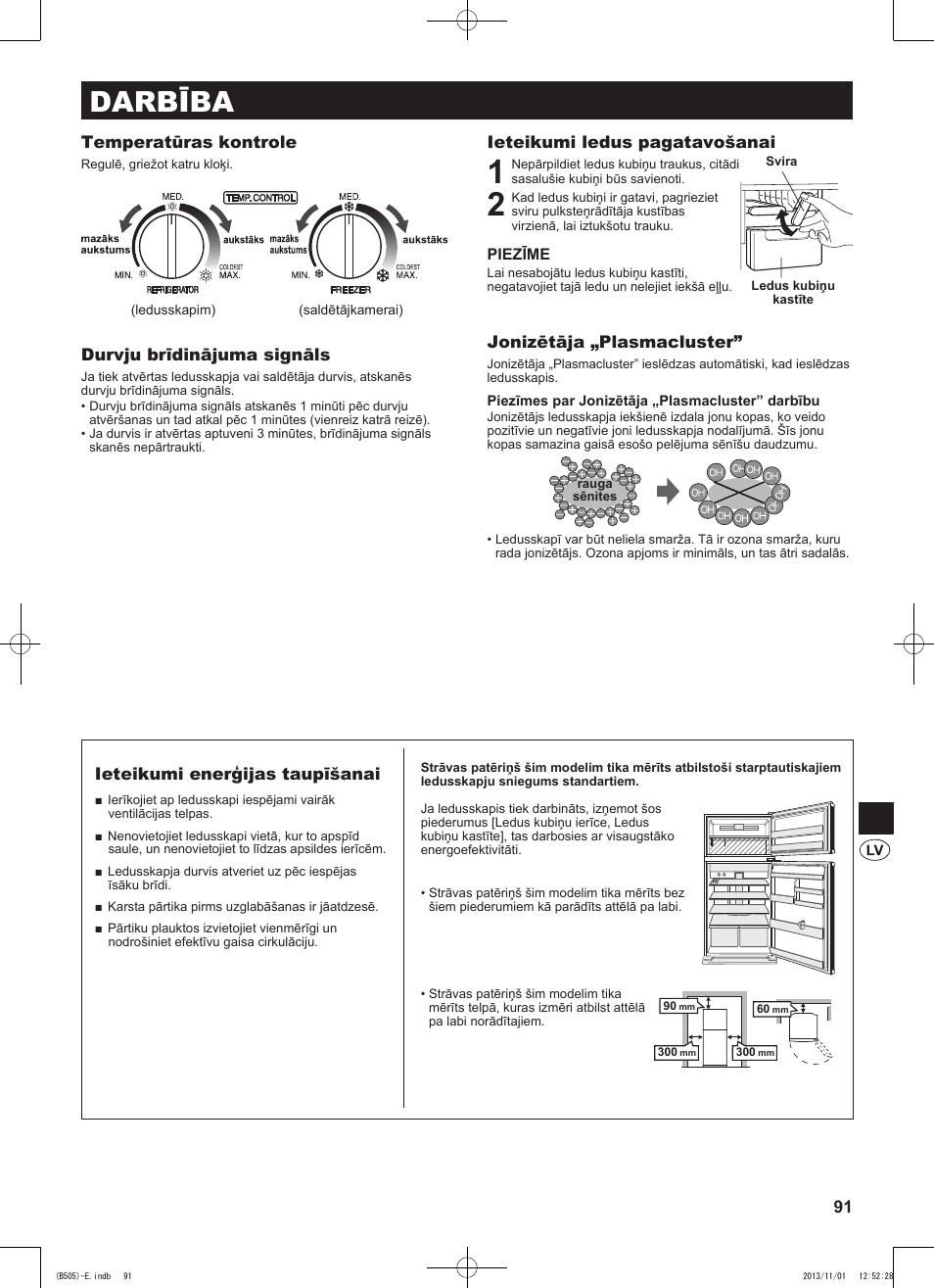 Darbība | Sharp SJ-SC700VSL User Manual | Page 91 / 124