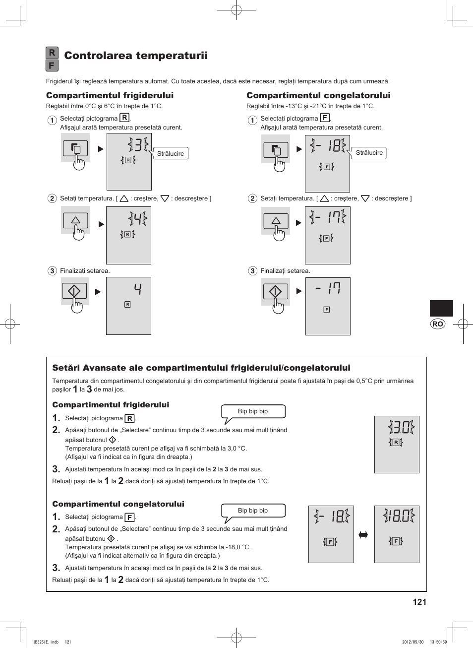 Controlarea temperaturii | Sharp SJ-FP760VST User Manual | Page 121 / 224