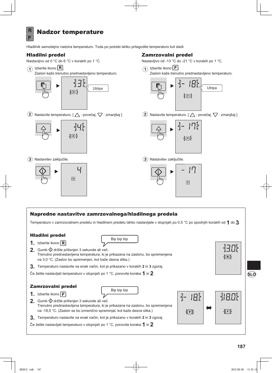 Nadzor temperature | Sharp SJ-FP760VST User Manual | Page 187 / 224