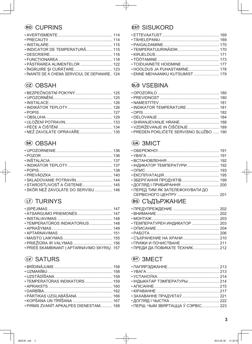 Sharp SJ-FP760VST User Manual | Page 3 / 224