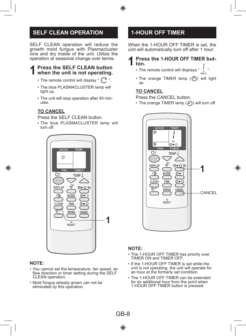 Gb-8 | Sharp AY-XP9LSR - AE-X9LSR User Manual | Page 10 / 144