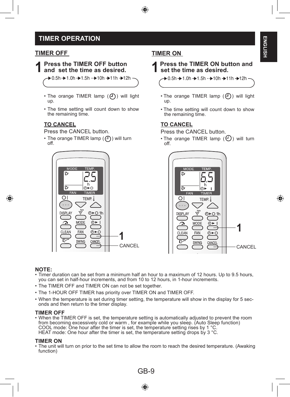 Gb-9 | Sharp AY-XP9LSR - AE-X9LSR User Manual | Page 11 / 144
