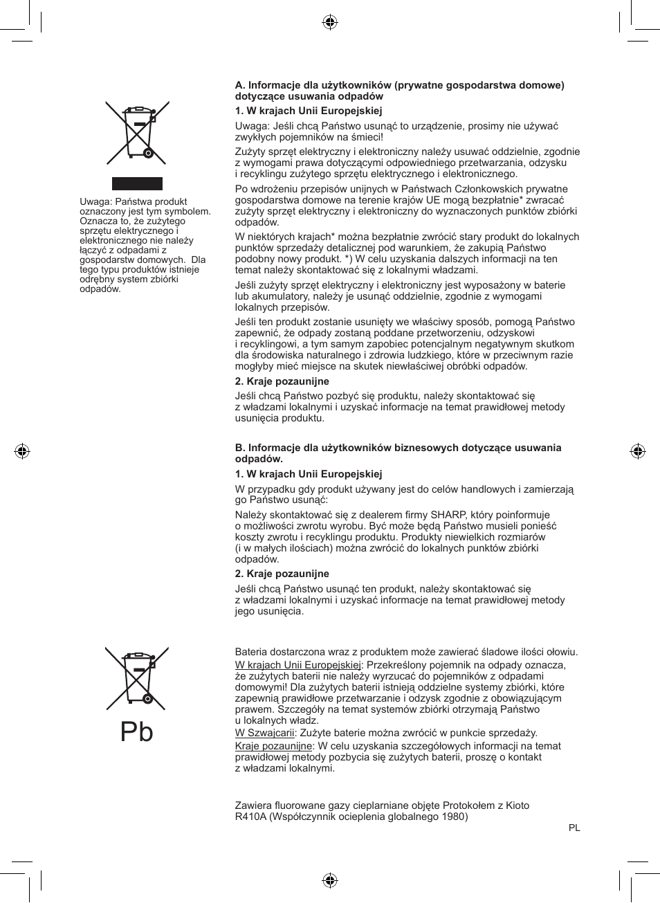 Sharp AY-XP9LSR - AE-X9LSR User Manual | Page 128 / 144