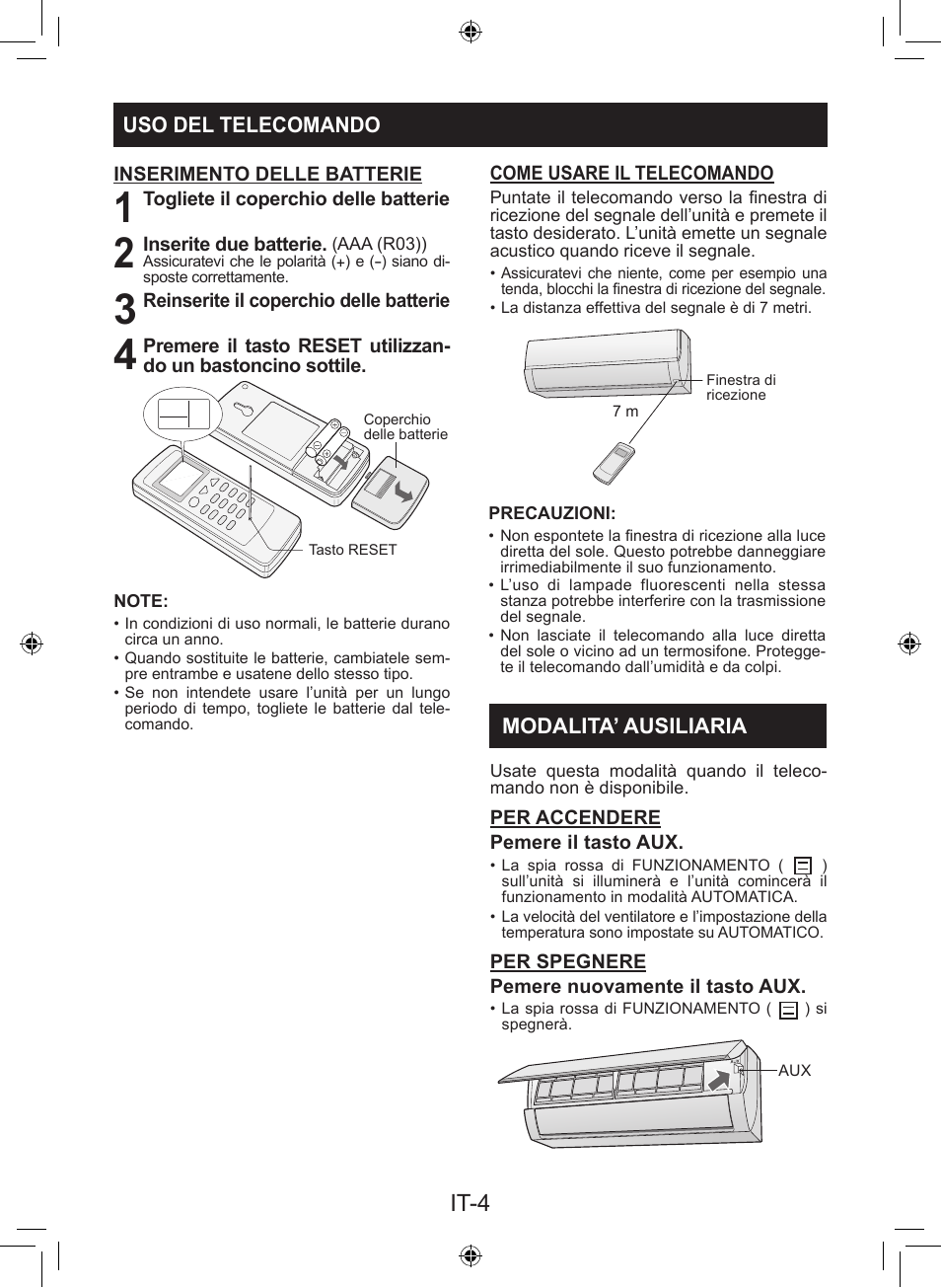 It-4 | Sharp AY-XP9LSR - AE-X9LSR User Manual | Page 20 / 144