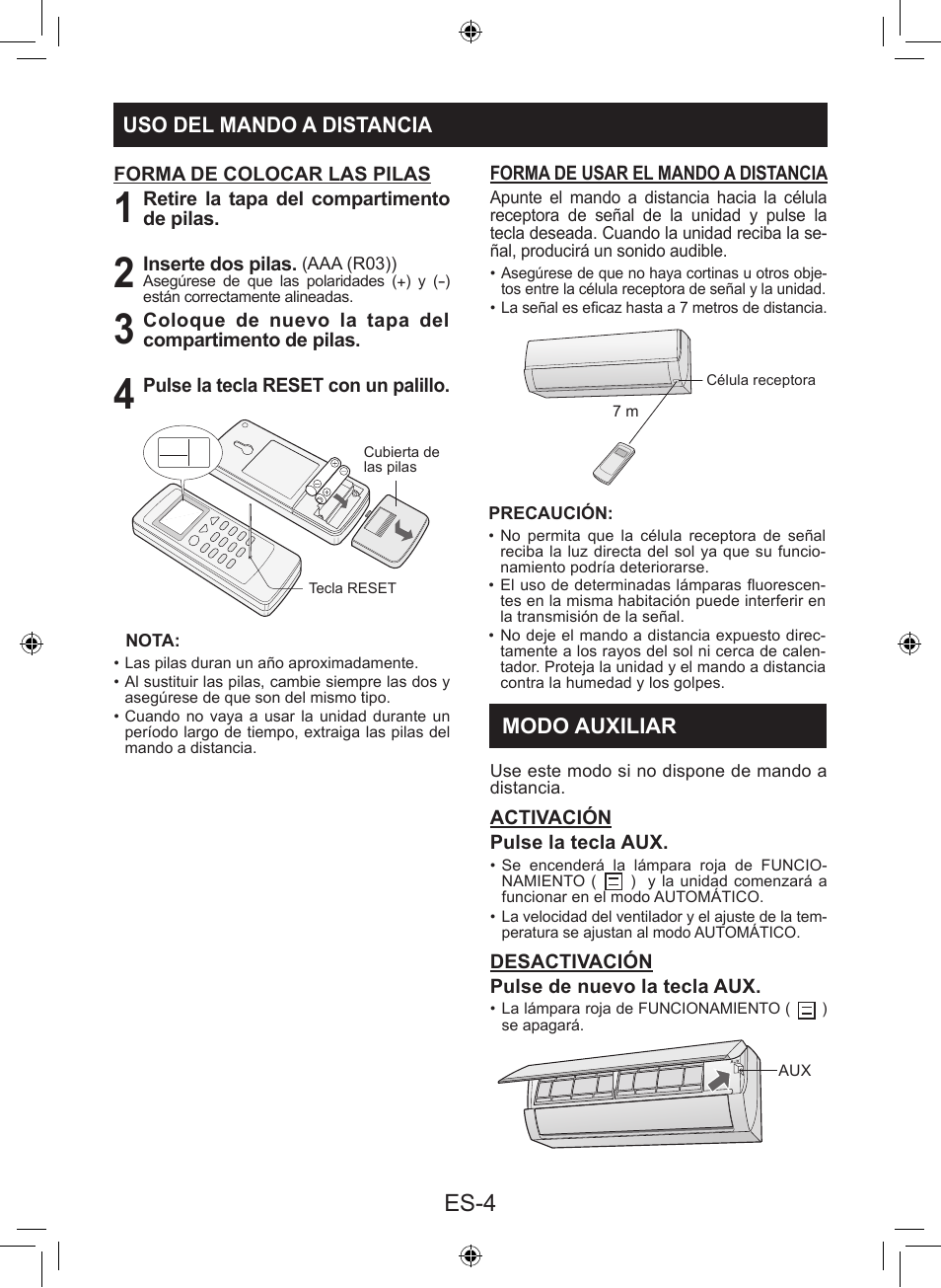 Es-4 | Sharp AY-XP9LSR - AE-X9LSR User Manual | Page 62 / 144