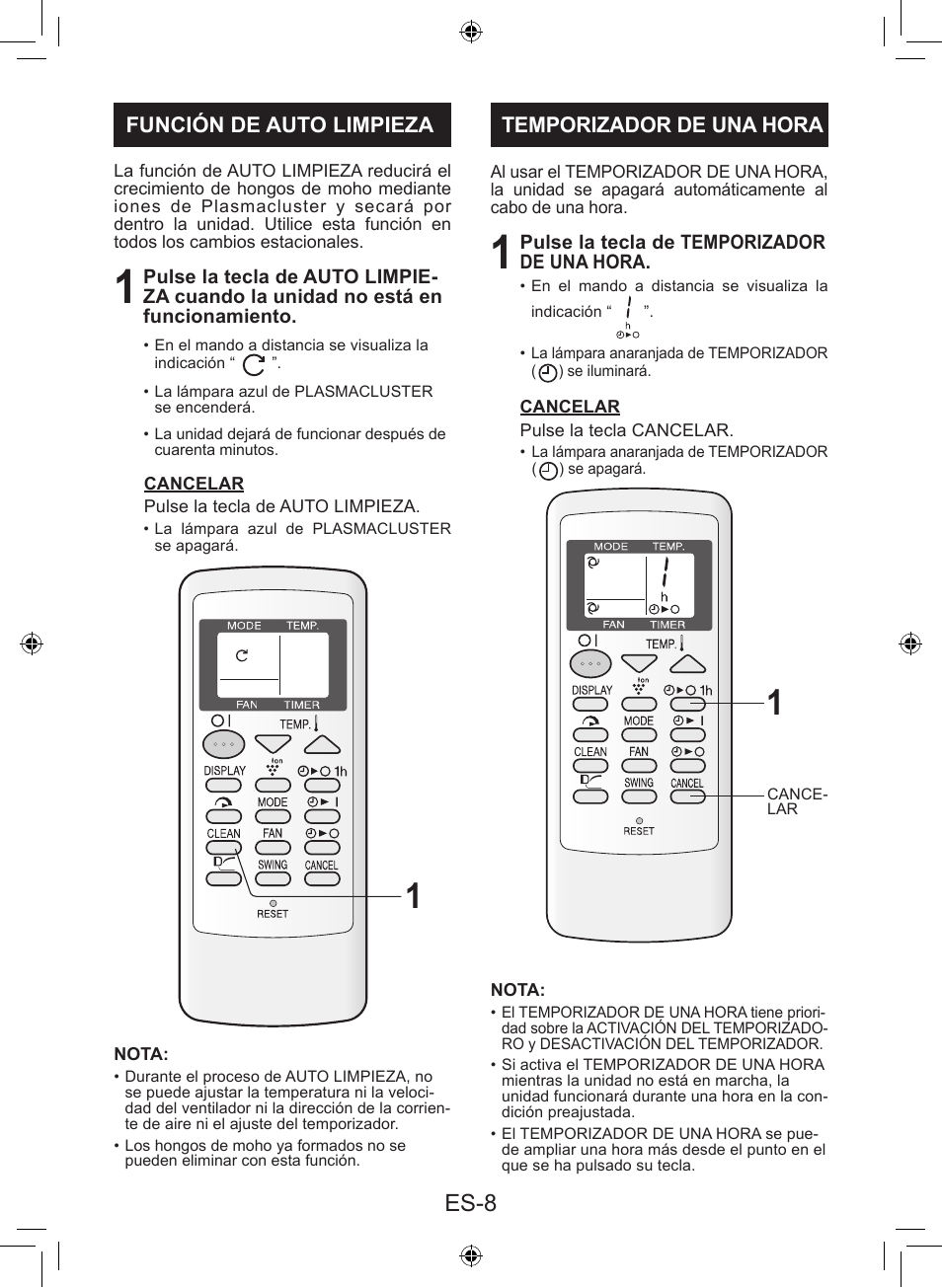 Es-8 | Sharp AY-XP9LSR - AE-X9LSR User Manual | Page 66 / 144