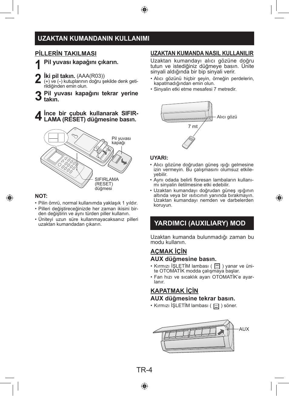Tr-4 | Sharp AY-XP9LSR - AE-X9LSR User Manual | Page 76 / 144