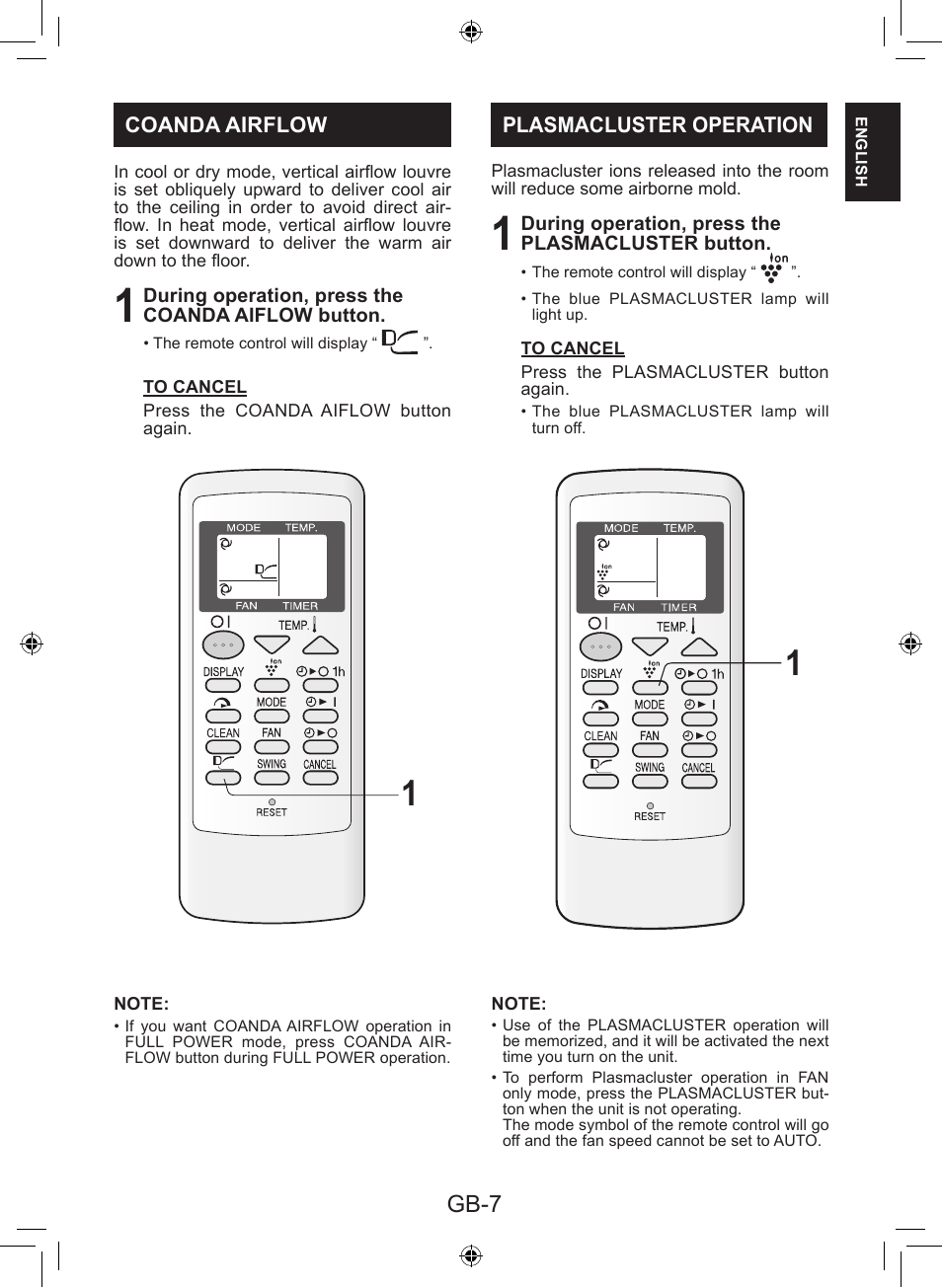 Gb-7 | Sharp AY-XP9LSR - AE-X9LSR User Manual | Page 9 / 144