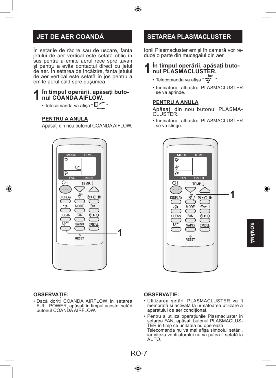 Ro-7 | Sharp AY-XP9LSR - AE-X9LSR User Manual | Page 93 / 144