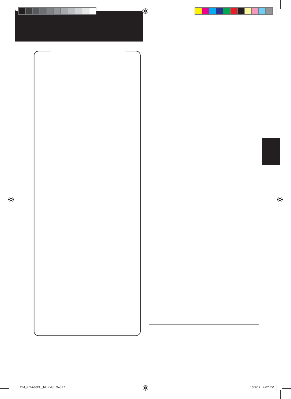 Nederlands, Kenmerken inhoud | Sharp KC-A60EU W User Manual | Page 69 / 219