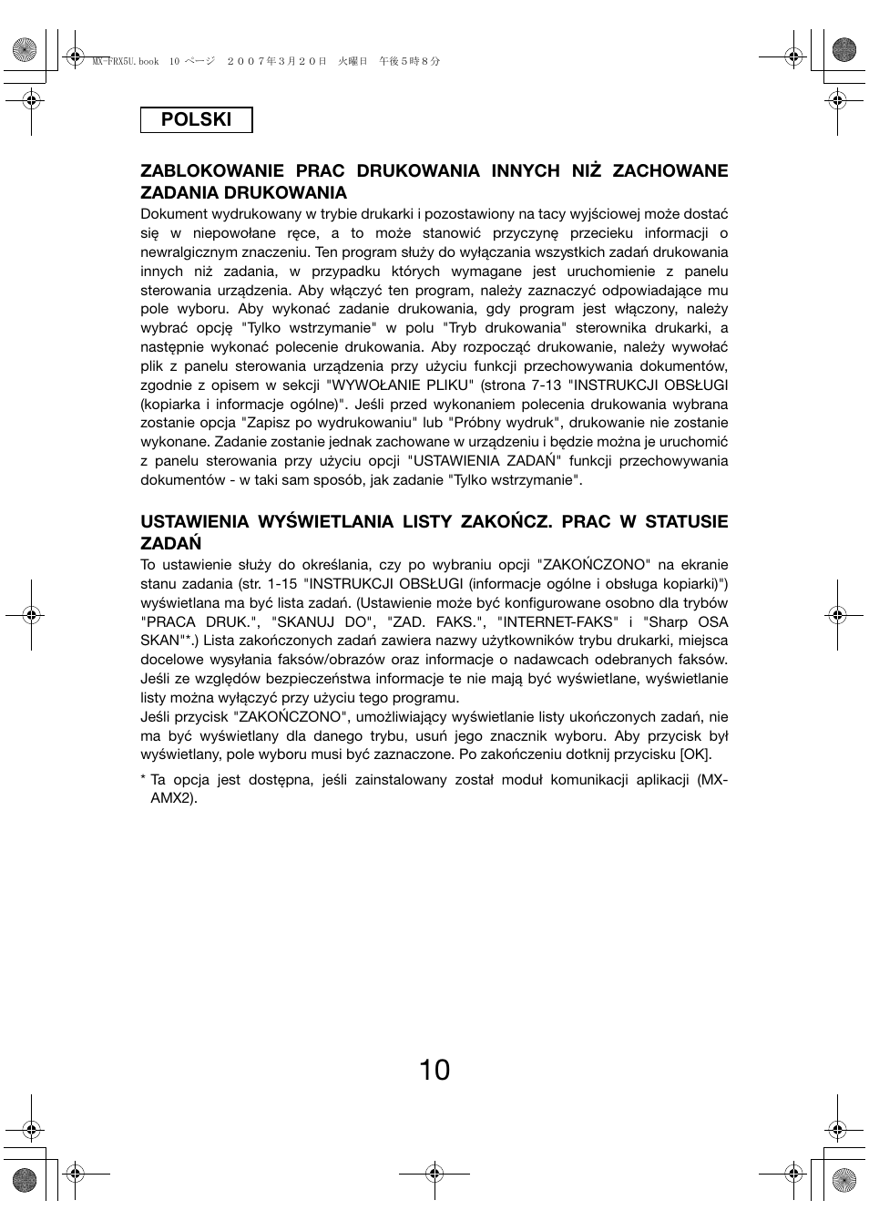 Sharp Funkcja identyfikacji użytkownika User Manual | Page 144 / 184