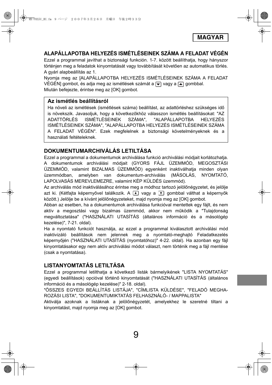 Sharp Funkcja identyfikacji użytkownika User Manual | Page 155 / 184