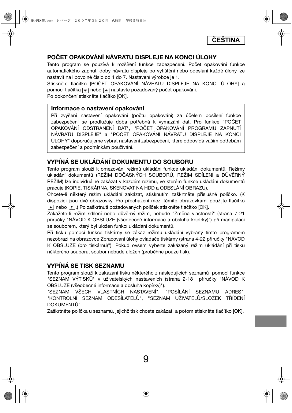 Sharp Funkcja identyfikacji użytkownika User Manual | Page 167 / 184