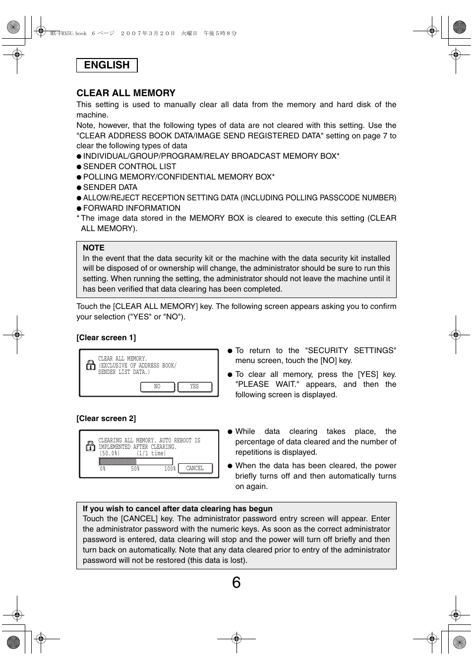 English | Sharp Funkcja identyfikacji użytkownika User Manual | Page 8 / 184