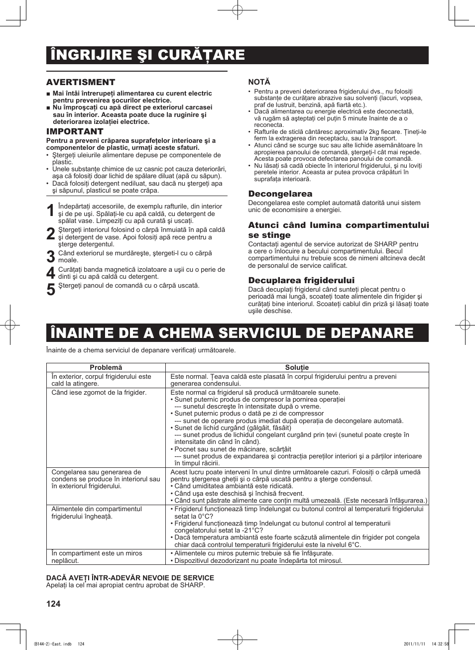 Sharp SJ-WP320TBE User Manual | Page 124 / 224