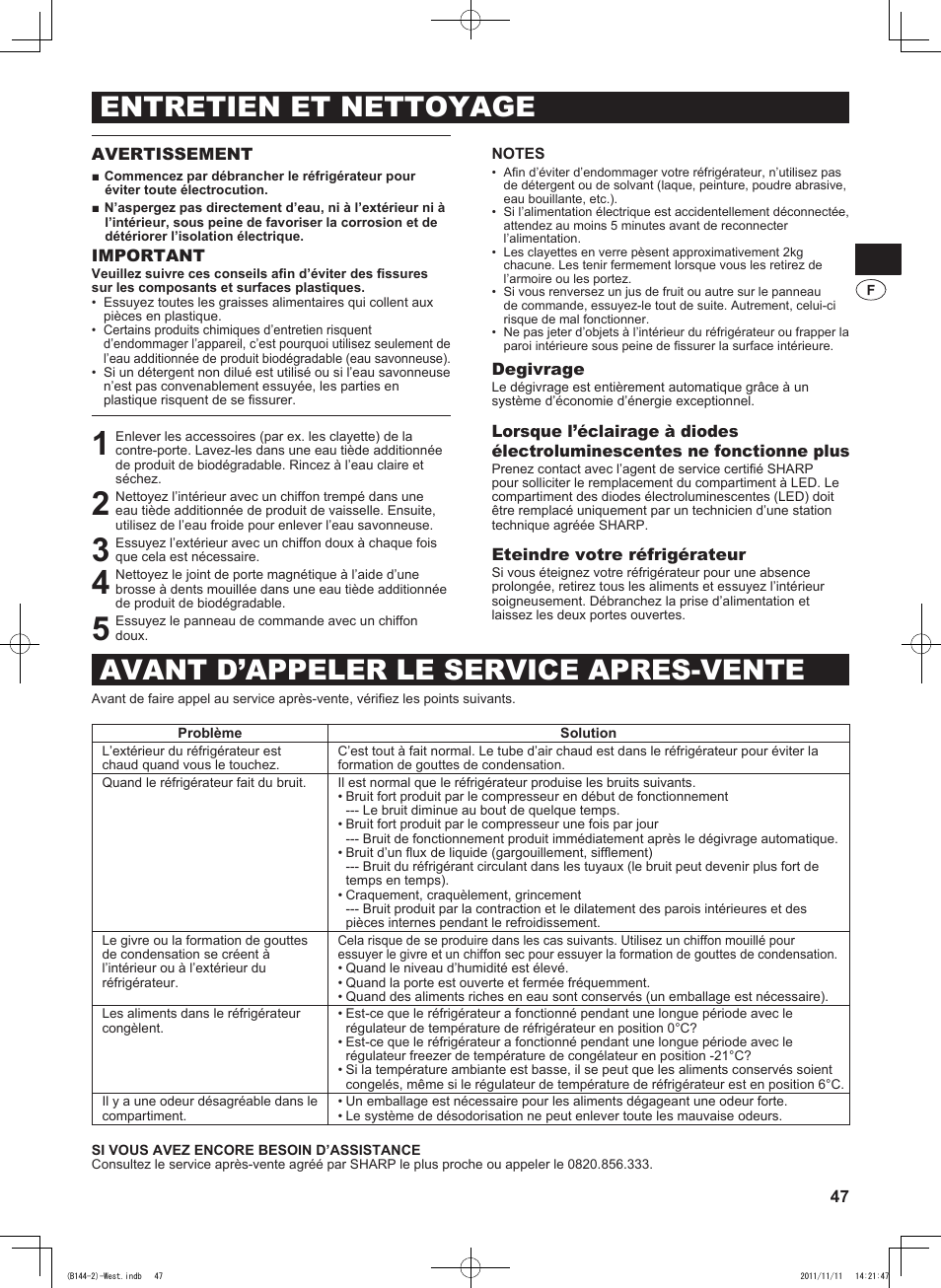 Sharp SJ-WP320TBE User Manual | Page 47 / 224