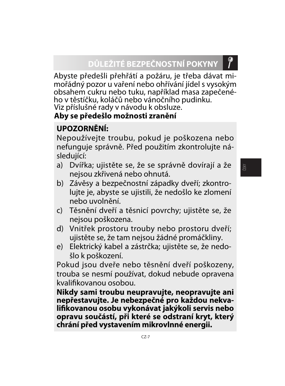 Sharp R-92STE User Manual | Page 113 / 316