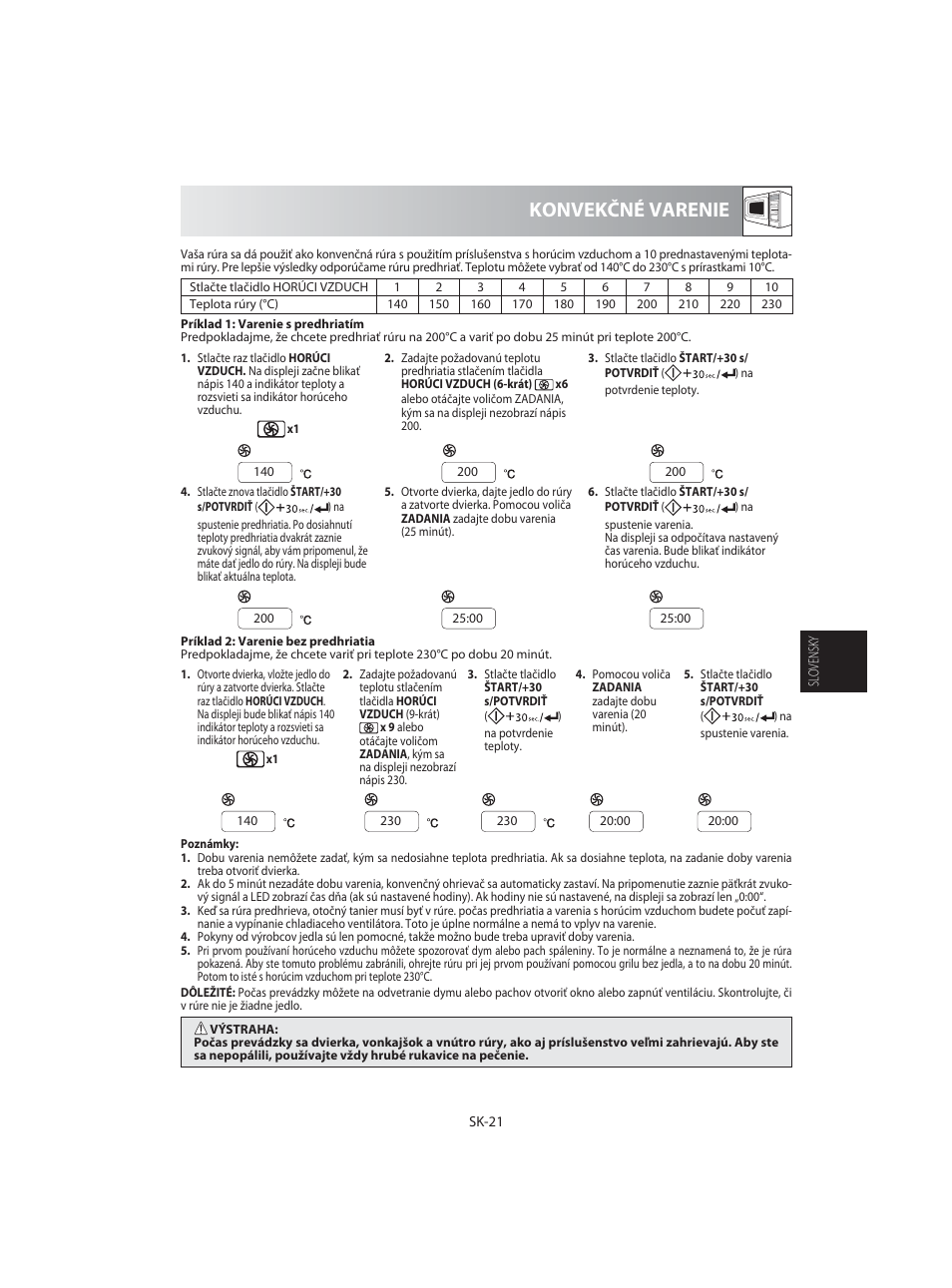 Konvekčné varenie | Sharp R-92STE User Manual | Page 153 / 316