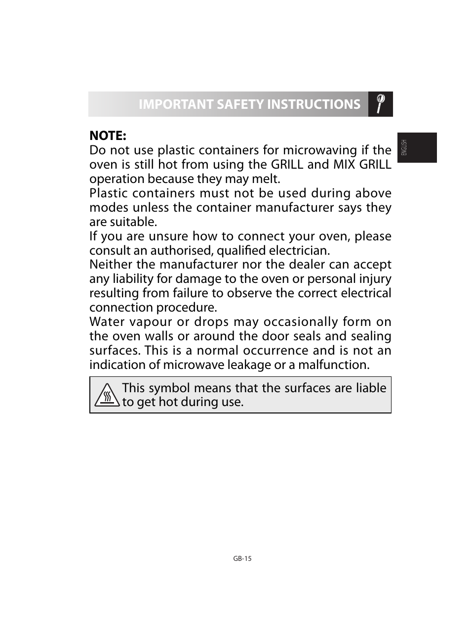 Sharp R-92STE User Manual | Page 17 / 316