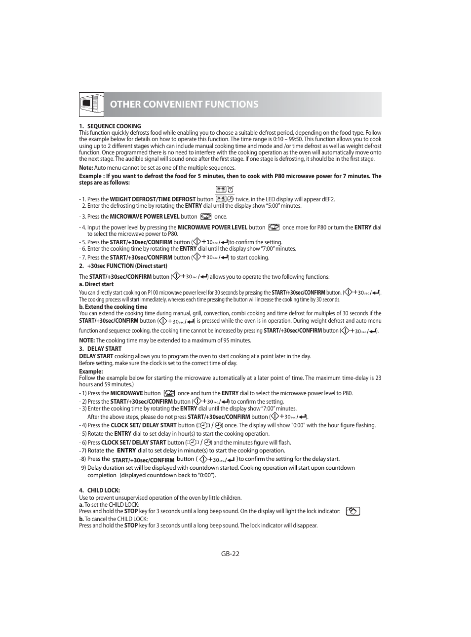 Other convenient functions | Sharp R-92STE User Manual | Page 24 / 316