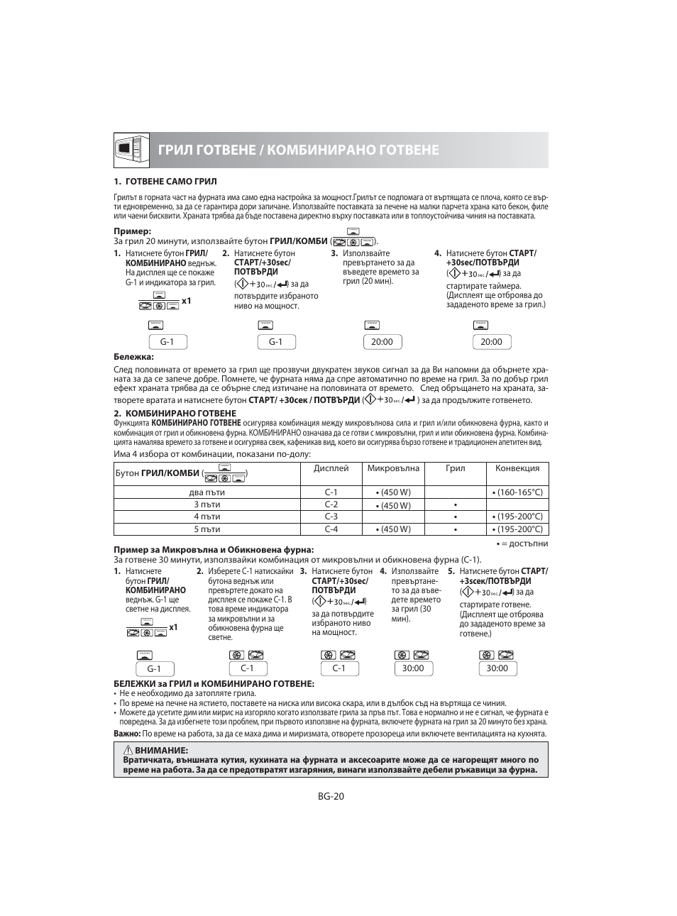 Грил готвене / комбинирано готвене | Sharp R-92STE User Manual | Page 282 / 316