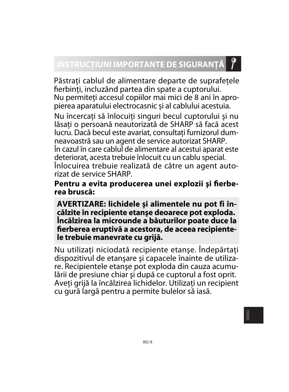 Sharp R-92STE User Manual | Page 297 / 316
