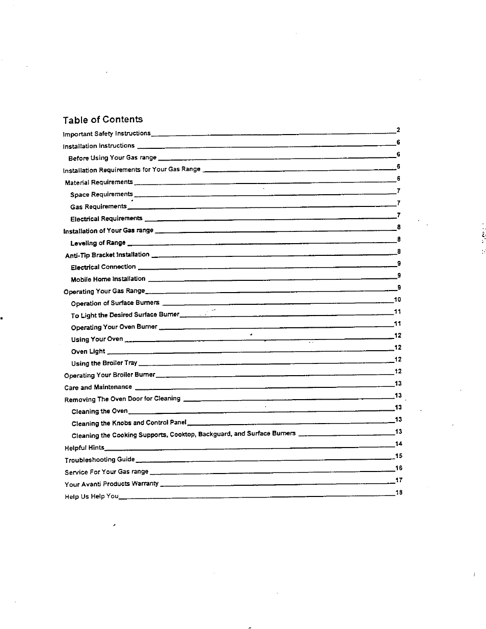 Avanti DG20CW User Manual | Page 5 / 22