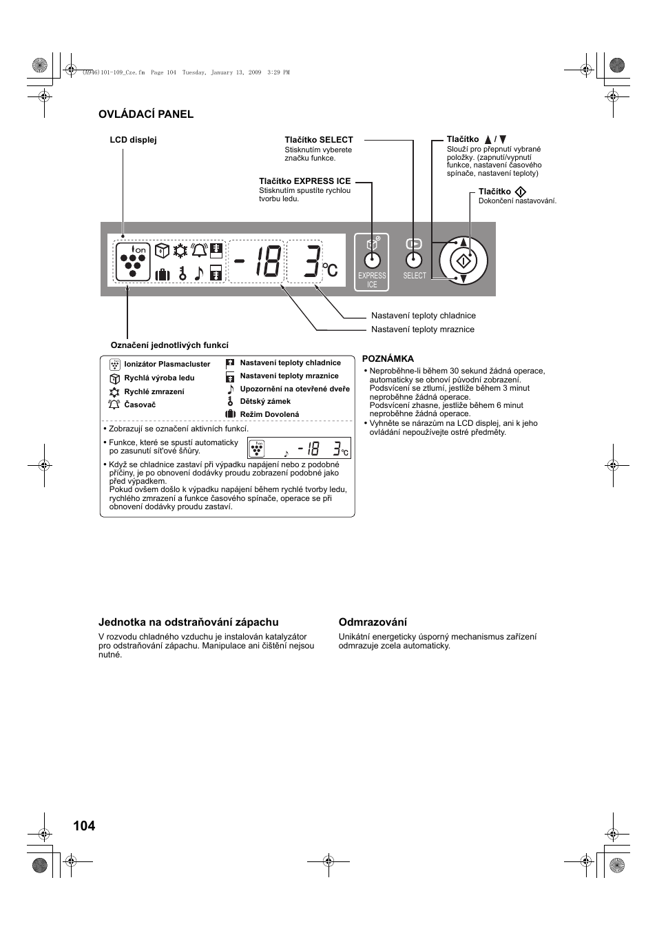Sharp SJ-F800SPBK User Manual | Page 104 / 173