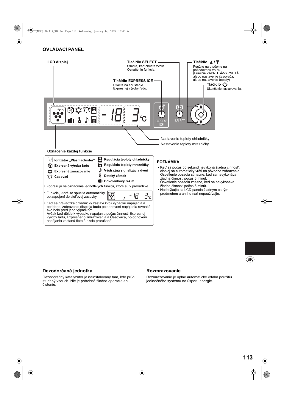 Sharp SJ-F800SPBK User Manual | Page 113 / 173