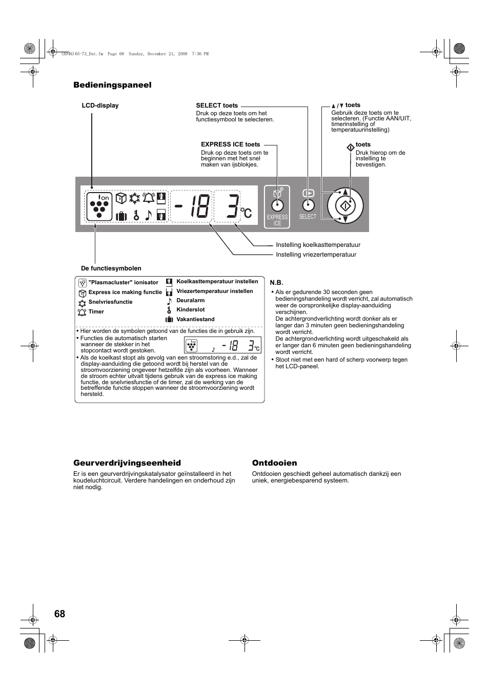 Sharp SJ-F800SPBK User Manual | Page 68 / 173